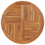 Table Top Solid Teak Wood Round 2.5 cm 80 cm