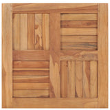 Table Top Solid Teak Wood 60x60x2.5 cm - Top-Down View