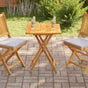 Table Top Solid Teak Wood 60x60x2.5 cm