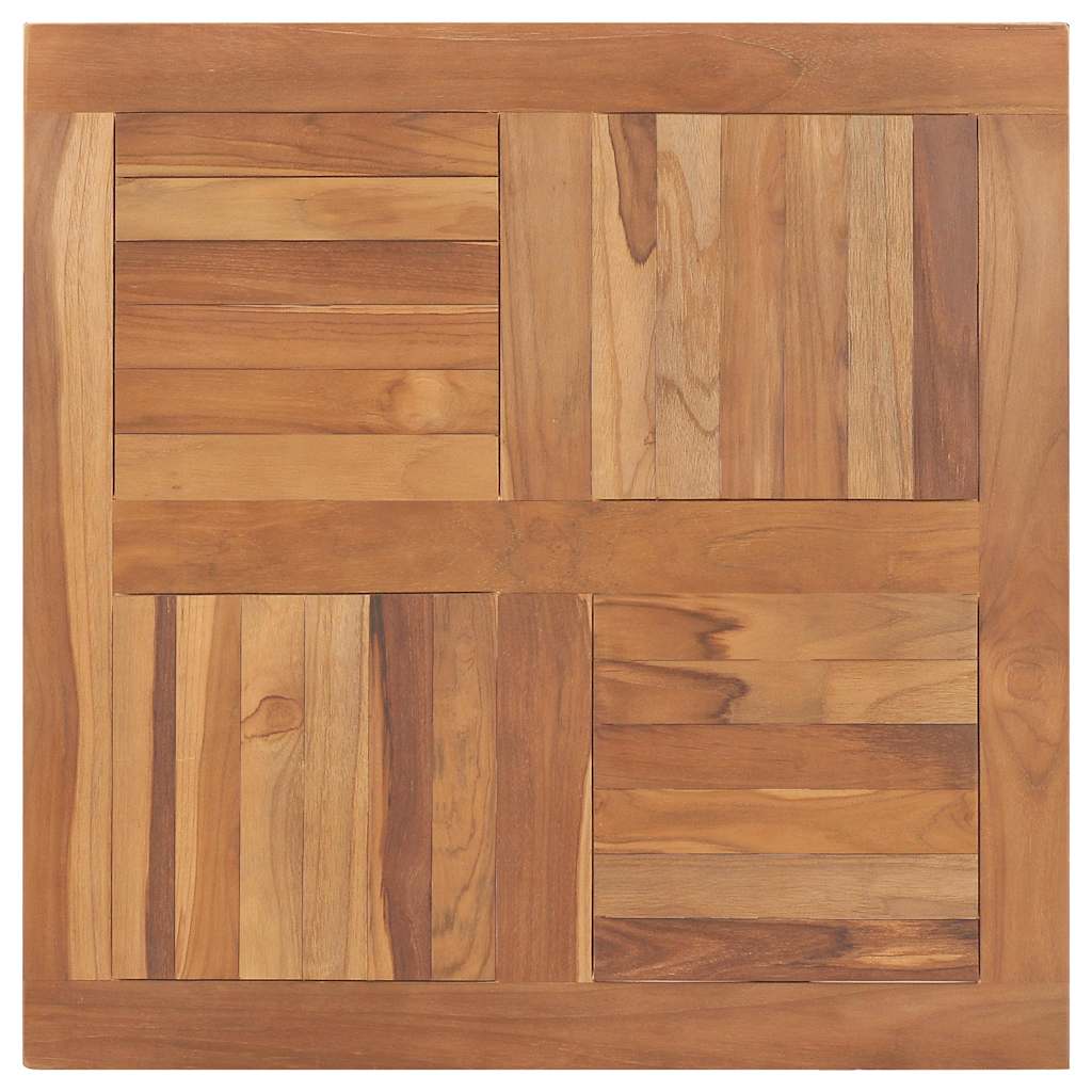 Table Top Solid Teak Wood Square 80x80x2.5 cm