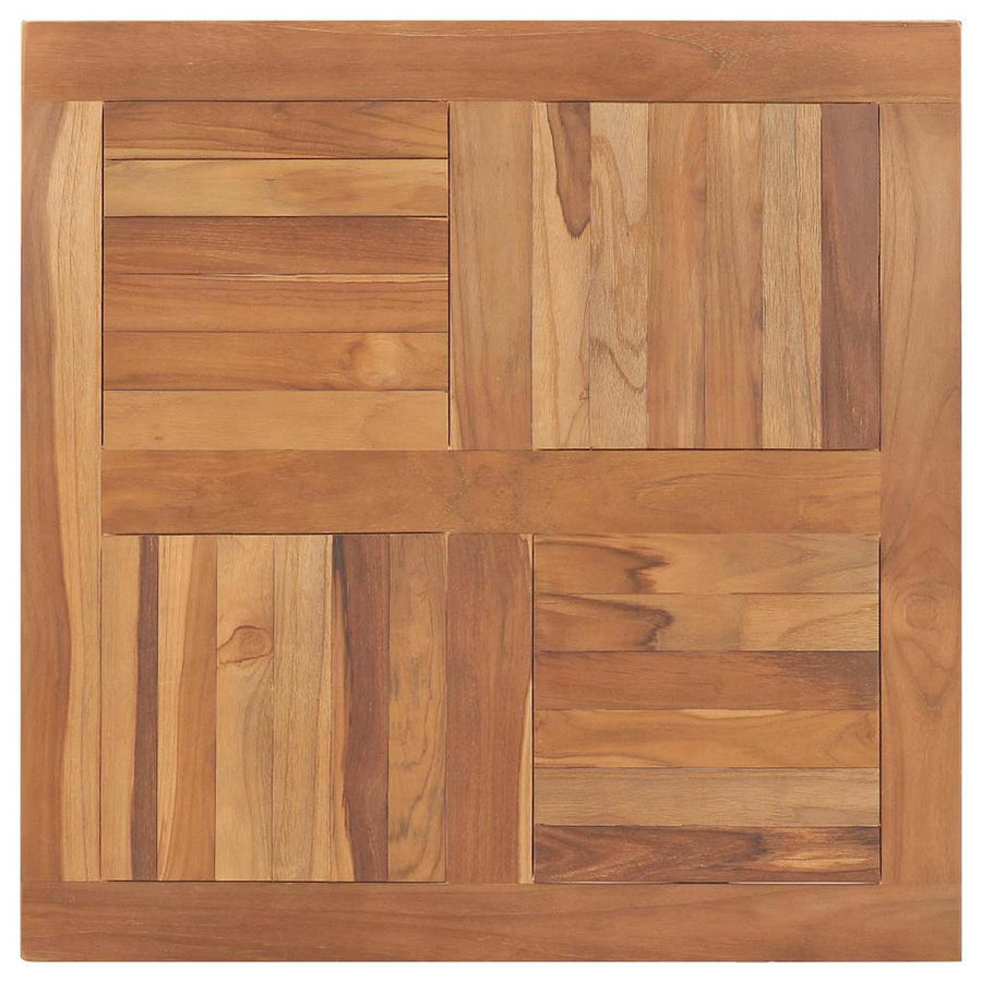 Table Top Solid Teak Wood Square 80x80x2.5 cm