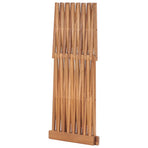 Folding Stool 40x32x45 cm Solid Teak Wood