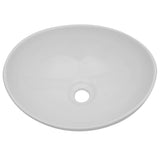 Two Piece Bathroom Furniture Set Ceramic Oak - Top-Down View