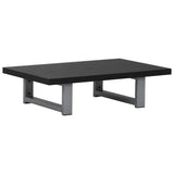 Two Piece Bathroom Furniture Set Ceramic Black - Side View