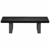 Two Piece Bathroom Furniture Set Ceramic Black - Low Angle