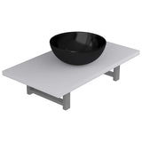 Two Piece Bathroom Furniture Set Ceramic White - Front View