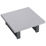 Two Piece Bathroom Furniture Set Ceramic White - Low Angle