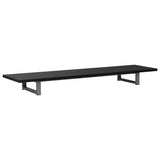 Three Piece Bathroom Furniture Set Ceramic Black - Close-Up Angle