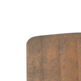 Dining Chairs 6 pcs Brown Faux Leather - Rear View