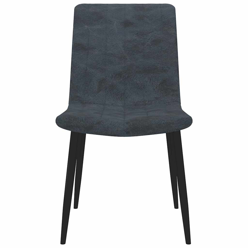 Dining Chairs 6 pcs Black Faux Leather