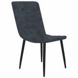 Dining Chairs 6 pcs Black Faux Leather - 45-Degree Angle