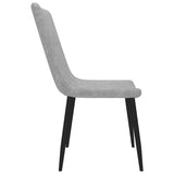 Dining Chairs 6 pcs Light Grey Faux Leather - Top-Down View