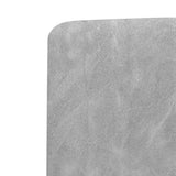 Dining Chairs 6 pcs Light Grey Faux Leather - Rear View