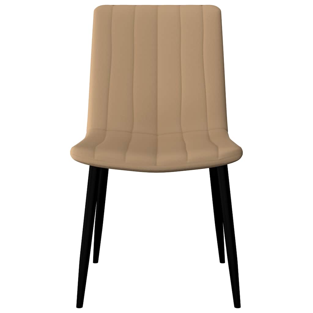 Dining Chairs 6 pcs Cream Faux Leather