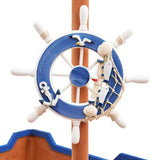 Sandbox Pirate Ship Firwood 190x94.5x101 cm - Rear View