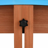 Sandbox with Roof Firwood 122x120x123 cm - Close-Up Angle