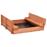 Sandbox Firwood 95x90x15 cm - Top-Down View