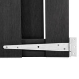 Garden Gate WPC 100x80 cm Grey - 45-Degree Angle