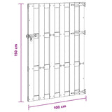 Garden Gate WPC 100x150 cm Grey