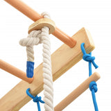 Indoor Climbing Playset with Ladders Rings Wood