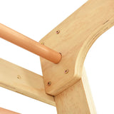 Indoor Climbing Playset with Ladders Rings Slide Wood - Top-Down View