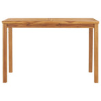 Garden Dining Table 120x70x77 cm Solid Teak Wood