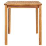 Garden Dining Table 120x70x77 cm Solid Teak Wood