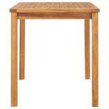 Garden Dining Table 120x70x77 cm Solid Teak Wood - Side View