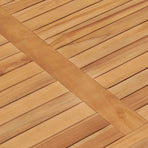 Garden Dining Table 120x70x77 cm Solid Teak Wood