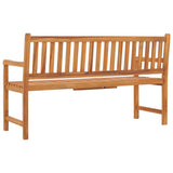 3-Seater Garden Bench with Table 150 cm Solid Teak Wood - 45-Degree Angle