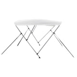 3 Bow Bimini Top White 183x140x137 cm - 45-Degree Angle