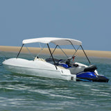 3 Bow Bimini Top White 183x160x137 cm - Front View