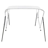 3 Bow Bimini Top White 183x160x137 cm - Side View