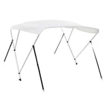 3 Bow Bimini Top White 183x160x137 cm - Top-Down View