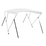 3 Bow Bimini Top White 183x196x137 cm - Top-Down View
