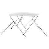 3 Bow Bimini Top White 183x196x137 cm - 45-Degree Angle