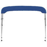 3 Bow Bimini Top Blue 183x140x137 cm - Rear View
