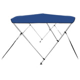 3 Bow Bimini Top Blue 183x160x137 cm - Side View