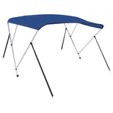 3 Bow Bimini Top Blue 183x160x137 cm - Top-Down View