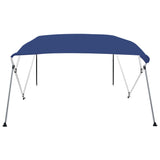 4 Bow Bimini Top Blue 243x180x137 cm - Front View