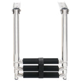 Folding Boarding Ladder 3-step Stainless Steel - Top-Down View