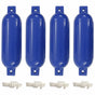 Boat Fenders 4 pcs Blue Ø 14x50 cm PVC