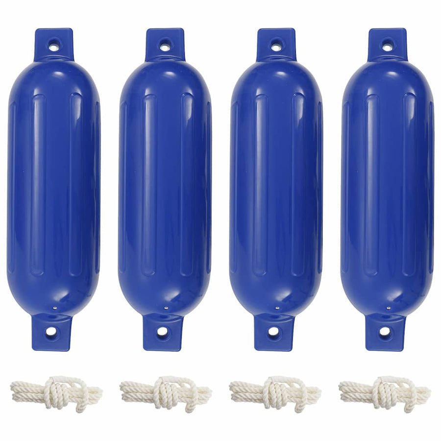 Boat Fenders 4 pcs Blue Ø 14x50 cm PVC