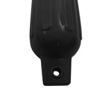 Boat Fenders 4 pcs Black 41x11.5 cm PVC - 45-Degree Angle