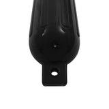 Boat Fenders 4 pcs Black 51x14 cm PVC - 45-Degree Angle
