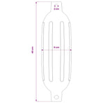 Boat Fenders 4 pcs White Ø 11x40 cm PVC