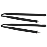 Bimini Top Straps 2 pcs Fabric and Stainless Steel - Top-Down View