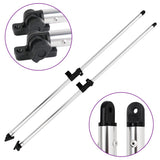 Bimini Top Support Poles 2 pcs Aluminium - Front View