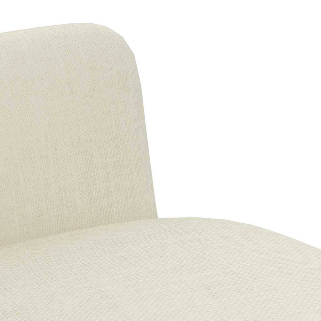 Dining Chairs 4 pcs Cream Fabric