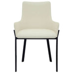 Dining Chairs 6 pcs Cream Fabric